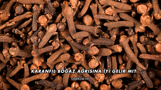 Karanfil Boğaz Ağrısına İyi Gelir mi?